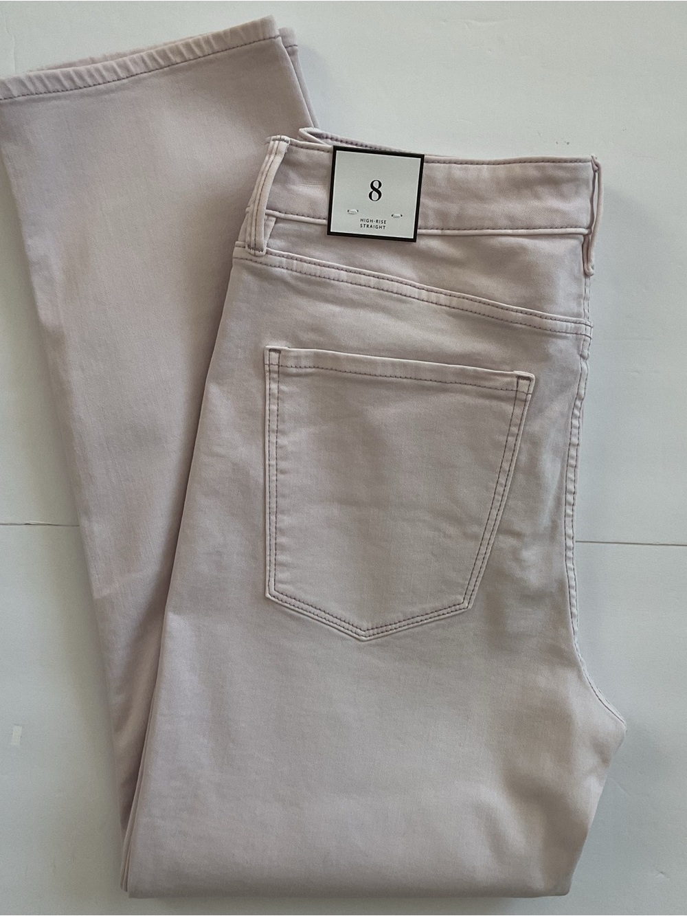 WHBM High Rise Straight Tinted Wisteria 
Jeans Size 8